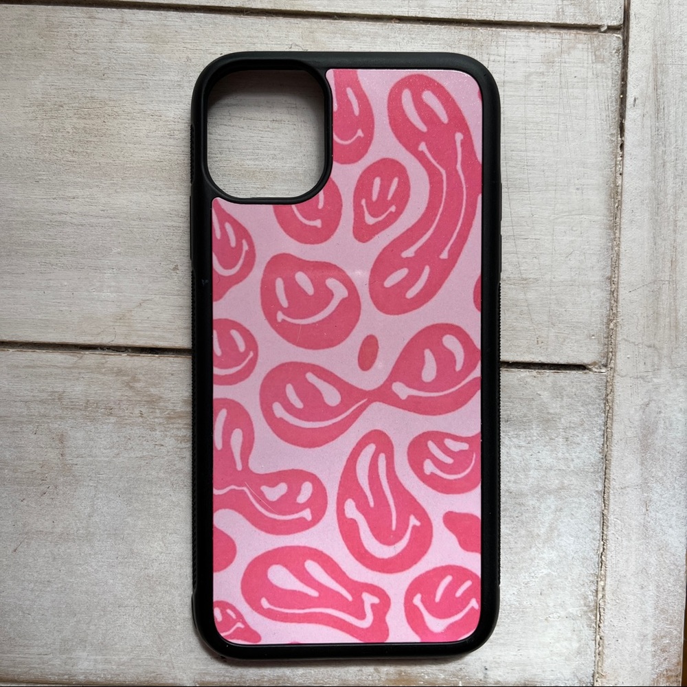 Pink Smiley iPhone 11 Case
